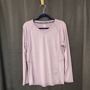 Ladies Purple Athletic Game Time Top